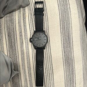 Nixon Black Leather Watch